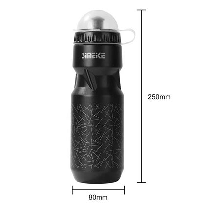 750ml Sports Water Bottle with Holder Cage Kit for Mountain Bike & Road Cycling - Leak-Proof Bicycle Drink Bottle Set