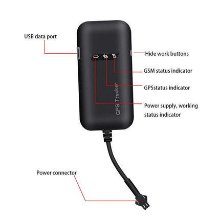 GT02A Car GPS Tracker Real Time Vehicle Anti-Lost Tracking Device Locator