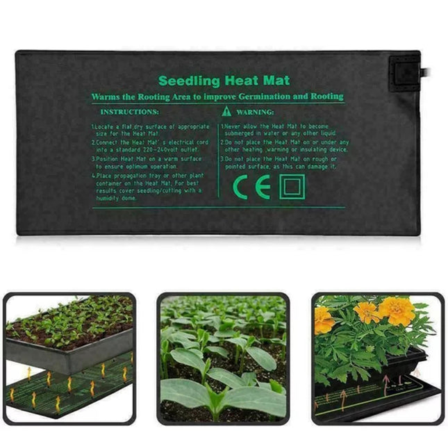 Seedling Heating Mat 52x24cm Waterproof Propagation Starter  Garden Tool AU Plug