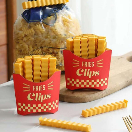 12Pcs Reusable Plastic Food Bag Sealing Clips, Kitchen Fridge & Freezer Storage