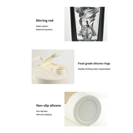 Electric Protein Shaker Bottle Mixing cup USB Rechargeable