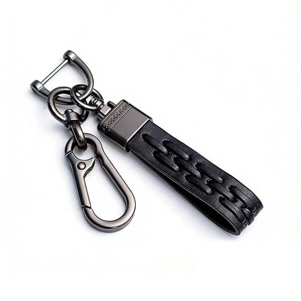 Genuine Leather Stylish Keyring Durable & Elegant Keychain for Car Keys, Home Keys and Daily Use