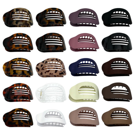 Set Flat Oval Hair Claw for thick Hair Clip For Women Girls Accessories