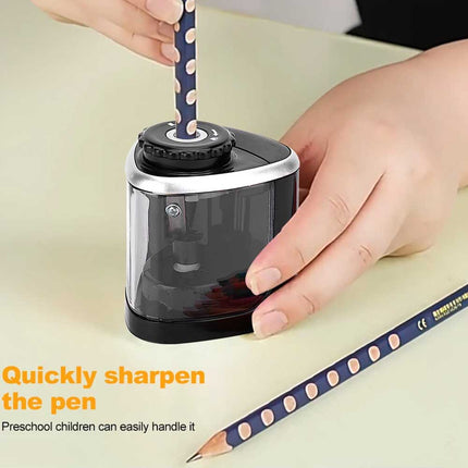 Electric Automatic Pencil Sharpener Battery Operated Kids School Office Gift