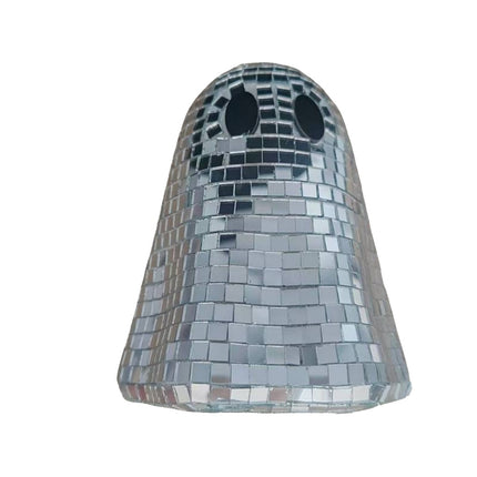 Ghost Disco Ball Halloween Centerpiece Glitter Ghost Sign Tiered Tray Ornaments