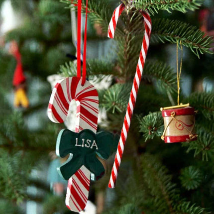 6Pcs/Set Plastic Candy Cane Christmas Hanging Decoration Xmas Tree Ornament