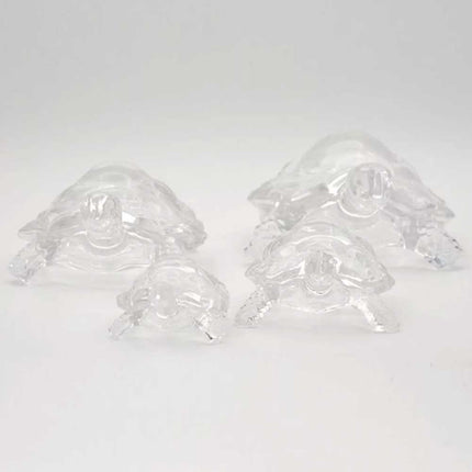 Mini Crystal Glass Turtle Figurine Feng Shui Ornament