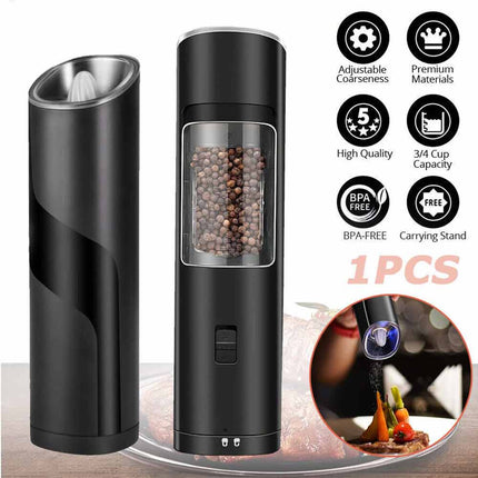 Electric Salt and Pepper Grinder Gravity Induction Shaker Mill Battery-Operated