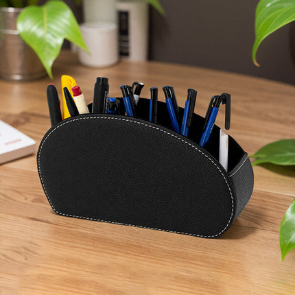 Storage Box PU Leather Phone And TV Remote Control Desk Organizer Holder Home