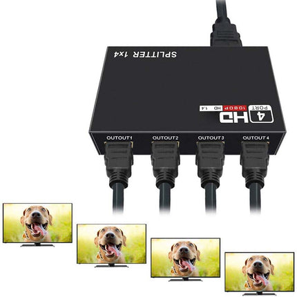 4in1 1080P HDMI Hub Adapter Female to Female Video Signal Splitter Converter USB