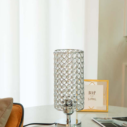 Crystal Bedroom Nightstand Light Bedside Table Lamp Home Decor Desktop Lamp