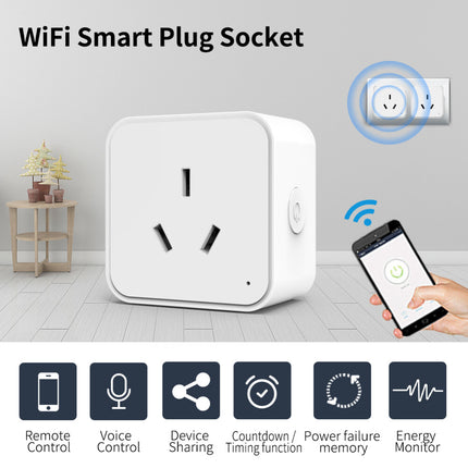 16A Smart WiFi & Zigbee AU Plug Voice Control Outlet for Alexa & Google Home