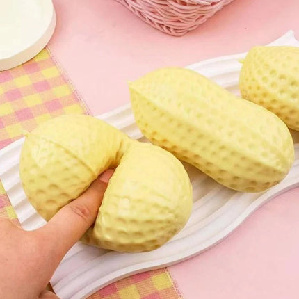 Single Peanut Shaped Silicone Squeeze Toy, Portable Stress Relief Tactile Fidget Toy