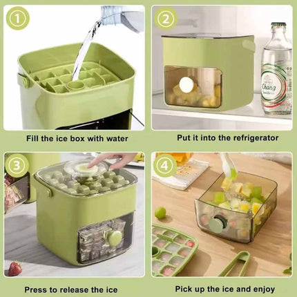 Easy-Press Portable 48 Ice Maker Countertop Fast Ice Cube Machine for Home Use