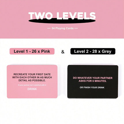 Drunk Lovers Couples Drinking Game – Fun Card Deck Gift for Adults