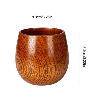 Handcrafted Charred Wooden Bourbon Glass - 240ml Artisanal Whiskey Tumbler