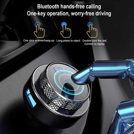 Bluetooth 5.0 Wireless Car FM Transmitter MP3 Charger USB Car Cigarette Lighter