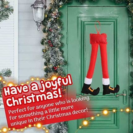 Christmas Auto Truck Santa Elf Legs Car Hanging Decor Stuffed Xmas Ornaments