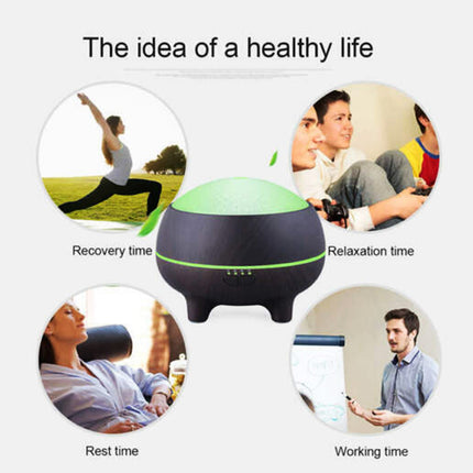 Aromatherapy Diffuser Bluetooth Speaker 7 Color LED Light For Bedroom,Yoga 300ml