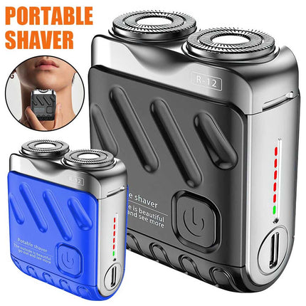 Ultra Clean Double Head Razor Washable Mini Shaving Electric Shaver Beard