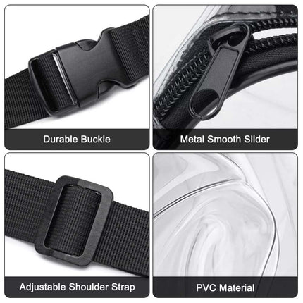 Clear Waterproof Adjustable Waist Fanny Pack for Men & Women