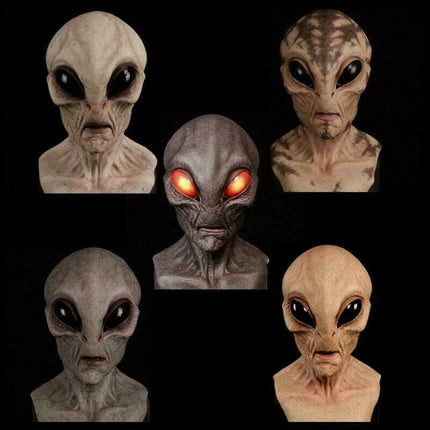 Alien Latex Mask Scary Horror Masks Comfortable Soft Halloween Cosplay Props