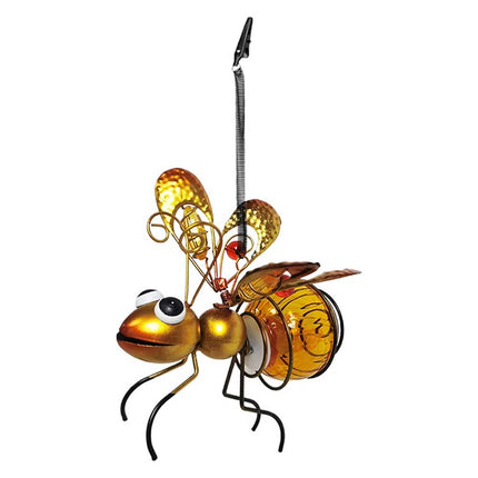 Solar Hanging Bee Light Waterproof Outdoor Hanging Tree Ornament Garden Decor