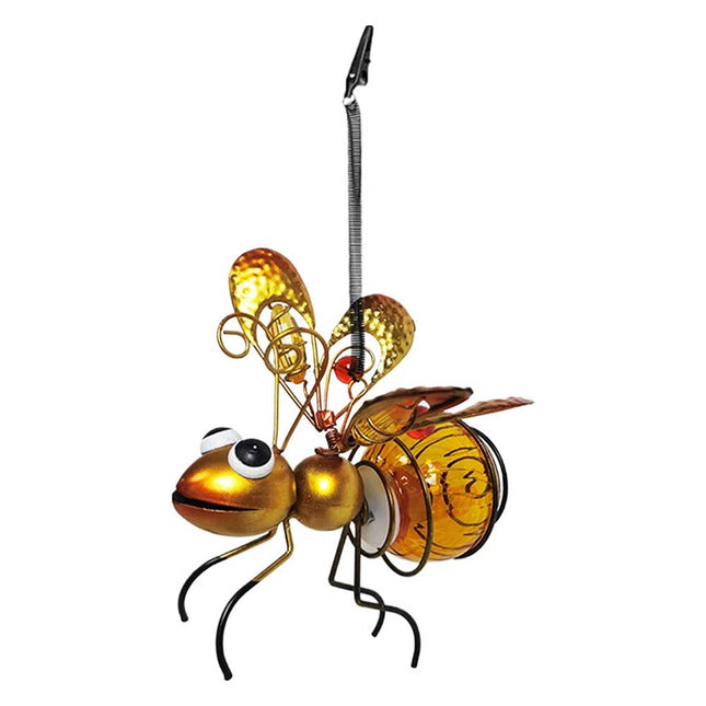 Solar Hanging Bee Light Waterproof Outdoor Hanging Tree Ornament Garden Decor