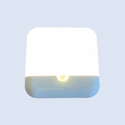 USB Rechargeable Magnetic PIR Motion Sensor Night Light, Dual Color LED Lamp for Bathroom Closet Stairs