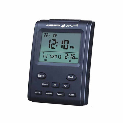 LCD Digital Automatic Mosque Islamic Muslim Prayer Azan Athan Alarm Desk Clock