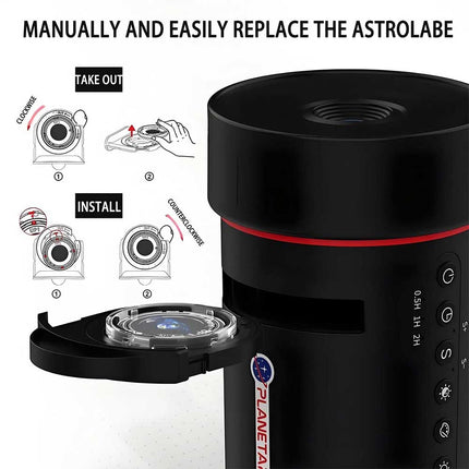 Galaxy Planetarium Projector Night Light, Starry Sky Projection Lamp for Bedroom, Suitable for Babies, Kids & Adults