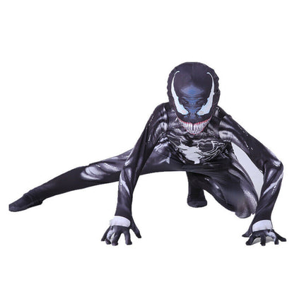 Kids Venom Costume Jumpsuit Boy Spiderman Superhero Cosplay Party Birthday Gift