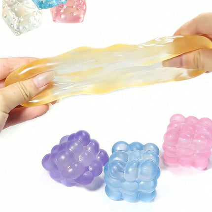 Cube Slow Rebound Squishy Squeeze Toy, Portable Stress Relief Fidget Toy