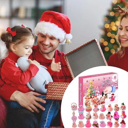 Christmas Countdown Calendar Pink Duckling Daily Surprise Blind Box Christmas Arrival Calendar