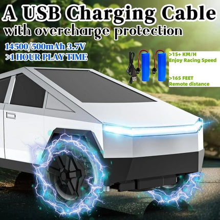 Rechargeable 1:24 Tesla Cyber Truck Remote Control Car Toy Gift For Kids Gifts