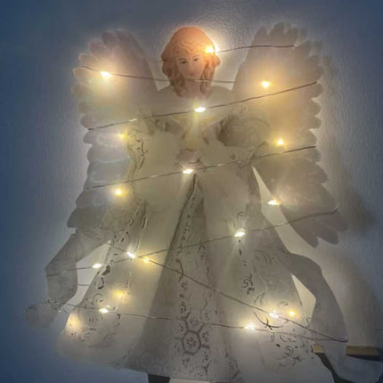 Christmas Tree Topper Angel Fairy Festive Tree Top Ornament Decoration 25cm