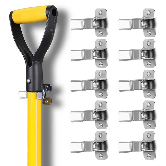 10PCS Heavy Duty Terry Clips Spring Snap Clamps Open & Closed Wall Mount Storage Organizer Clips