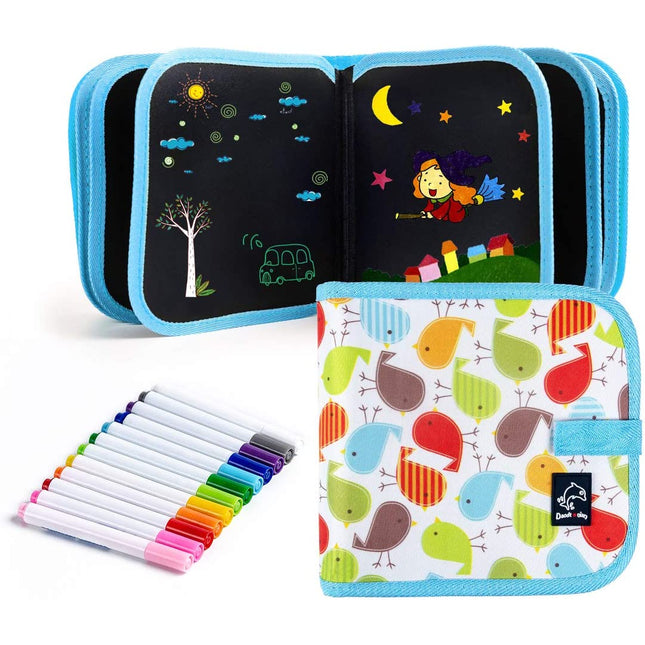 Kids Magic Drawing Painting Book Children DIY Coloring Board With Water Chalk