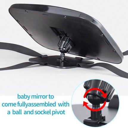 Baby Car Seat Rear View Mirror Facing Back Infant Kids Toddler Child Ward Safety