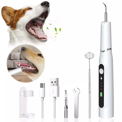 Ultrasonic Dog Teeth Cleaning Kit for Pet Teeth Cleaning, Dog Plaque Remover