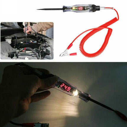 12V Circuit Tester Probe 3-24v Electric Car Fuse Test Light Voltage Pen Detector