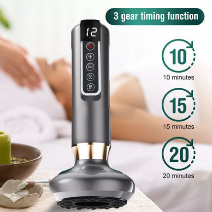 12 levels Electric Cupping Massager Vacuum Suction Cup GuaSha Anti Cellulite USB Charging