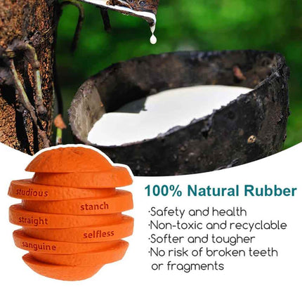 Tough Pet Chew Toy Food Dispensing Play Toy Orange 10cm