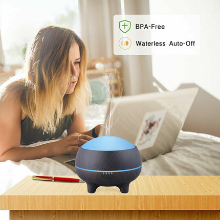 Aromatherapy Diffuser Bluetooth Speaker 7 Color LED Light For Bedroom,Yoga 300ml