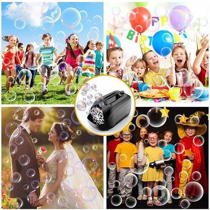 Bubbles Electric Bubble Machine USB Automatic Bubble Blower Wedding Party Xmas