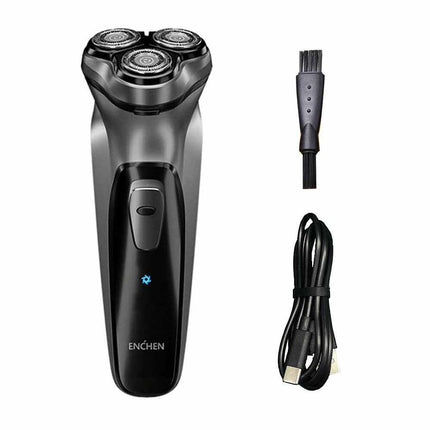 Electric Shaver 3 Heads Cordless Men Razor Wet Dry Rotary Shaver USB