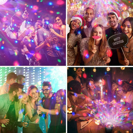 USB RGB LED Disco Ball DJ Party Light Effect Strobe Remote Auto Sound Activated