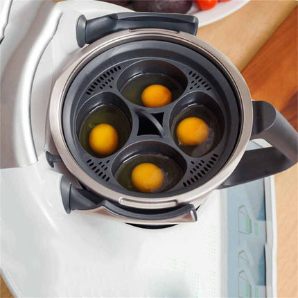 4-Egg Egg Poacher Insert Non-Stick Egg Poacher Accessory For Thermomix TM5 TM6