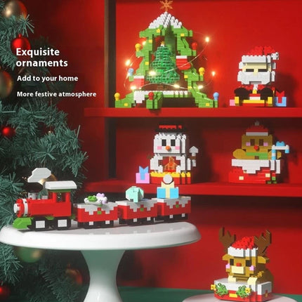 6 creative Christmas DIY building block pendants that can be pieced together for holiday decoration
