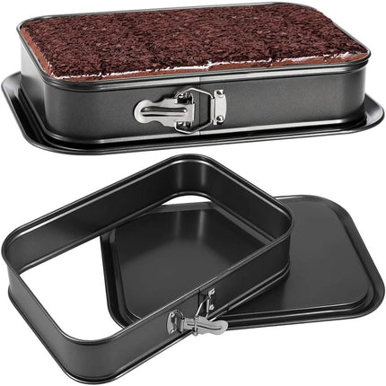 28cm Rectangular Non‑Stick Springform Cake Tin – Baking Tray for Cakes & Desserts